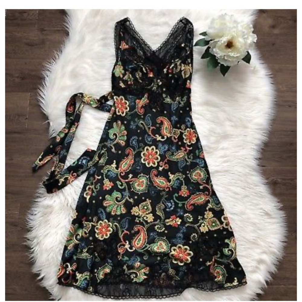 Kate Moss Paisley & Lace Dress